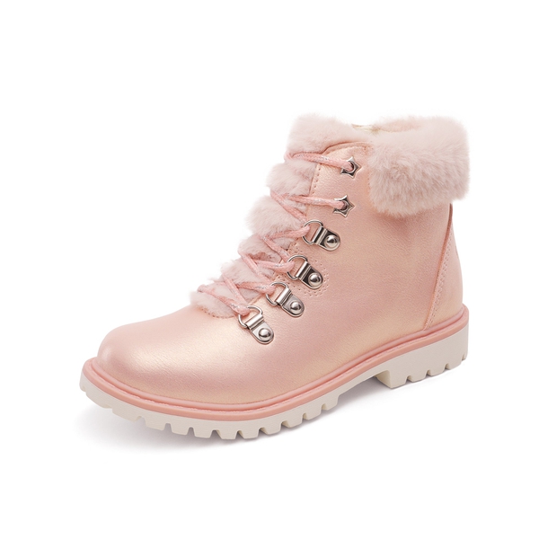 Girls Ankle Fashion Boots - PINK PU -  0